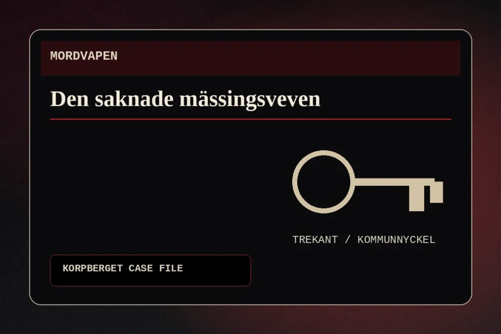 Den saknade mässingsveven