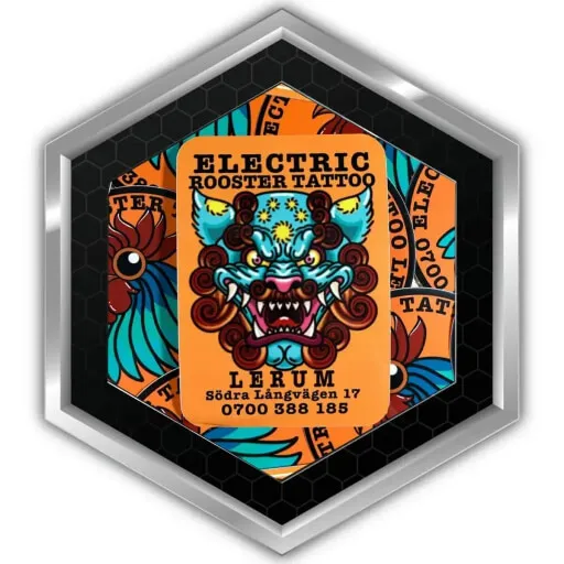 Electric Rooster Tattoo